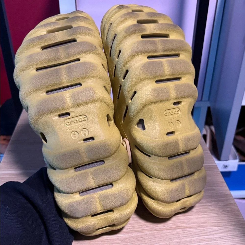 CROCS Yellow Mules & Clogs - Picture 3 of 10